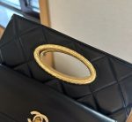 Chanel Clutch And Gold Plated Metal In Black 25Cm As5038 B17663 94305 - Image 4