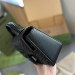 Gucci Gg Marmont Mini Top Handle Bag Black And Black 22Cm 702563 Dtdfv 1000 - Image 5