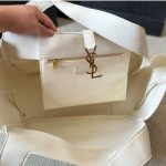 Saint Laurent Le 5 À 7 Bea In Grained Leather White 50Cm 763435Aaddg - Image 7