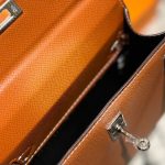 Hermès Mini Kelly Epsom Silver Buckle Brown 20Cm - Image 7