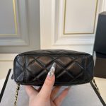 Chanel 25c Chain Handle Bowling Bag Black 18cm - Image 6