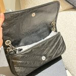 Saint Laurent Mini Matelasse Monogram Niki Bag Black 26cm - Image 6