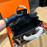 Hermes Birkin 20 Sac Faubourg Alligator Black Matte 20Cm - Image 6