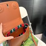 Gucci Gg Emblem Mini Shoulder Bag Beige And Dark Brown 20Cm ‎815211 Fad6L 9758 - Image 7