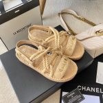 Chanel Rope Sandals Strap Biege - Image 3