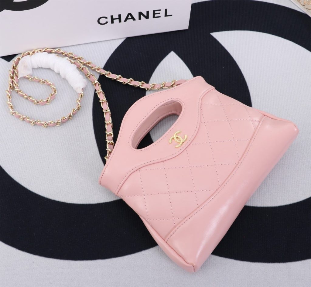Chanel Shopping Bag Shiny Pink 19Cm As4854 B16220 Nw784 - Image 8
