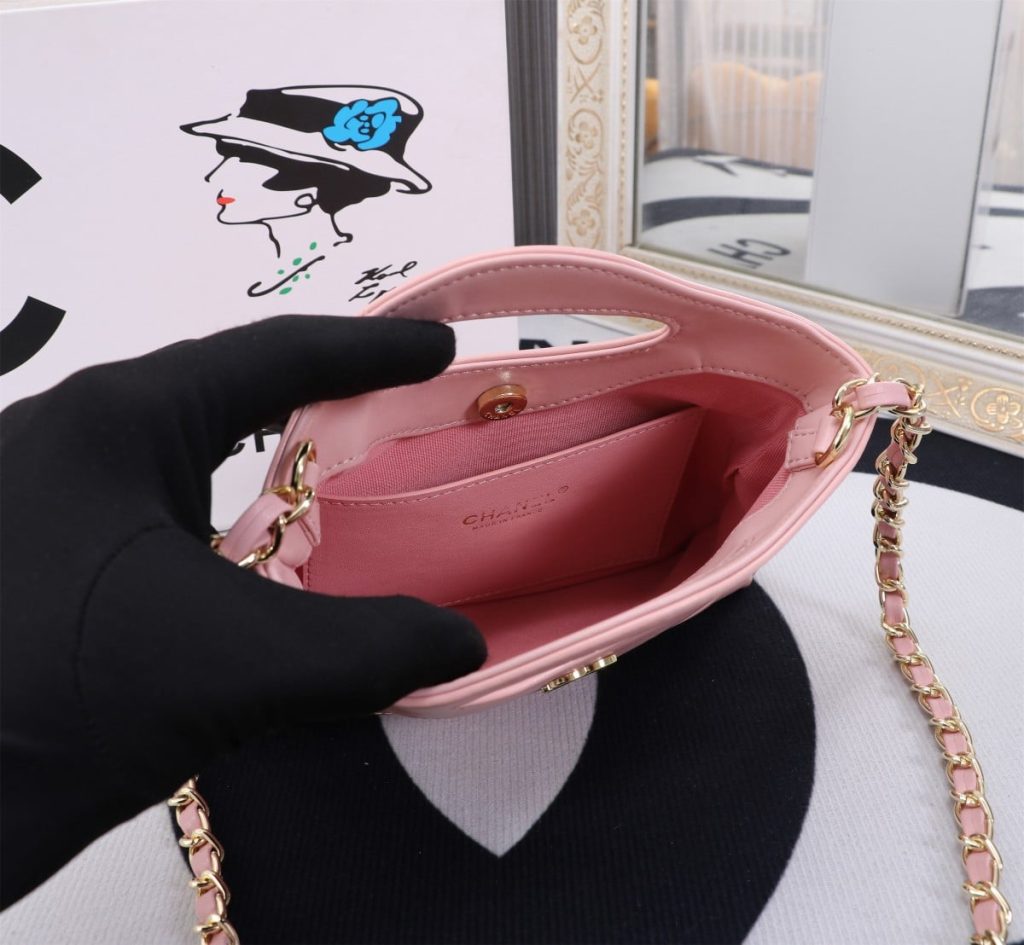 Chanel Shopping Bag Shiny Pink 19Cm As4854 B16220 Nw784 - Image 9