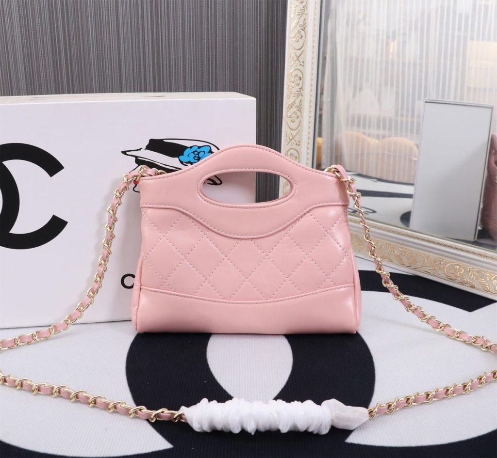 Chanel Shopping Bag Shiny Pink 19Cm As4854 B16220 Nw784 - Image 3