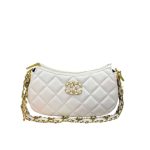 Chanel Clutch With Strap White 24Cm
