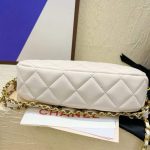 Chanel Clutch With Strap White 24Cm - Image 6