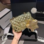 Chanel Mini Flap Bag Star Coin Purse Yellow Gold 20Cm As4646 B14873 Nt671 - Image 5