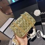 Chanel Mini Flap Bag Star Coin Purse Yellow Gold 20Cm As4646 B14873 Nt671 - Image 6