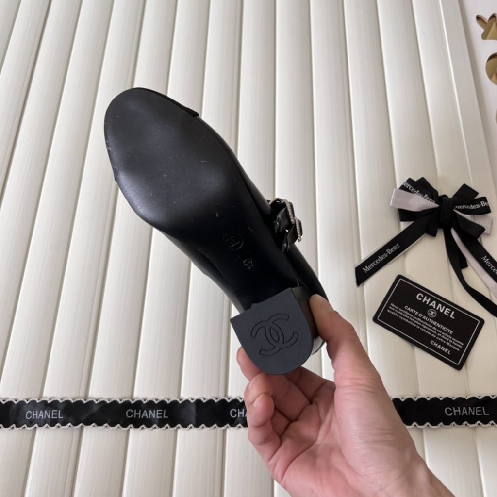 Chanel Mary Janes And Grosgrain Black G45696 B16524 Nx492 - Image 9