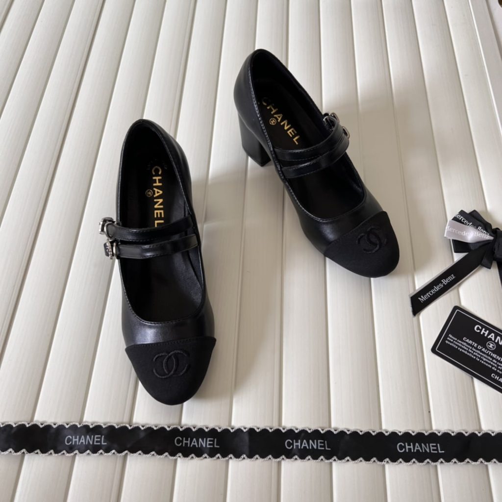 Chanel Mary Janes And Grosgrain Black G45696 B16524 Nx492 - Image 8