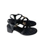 Chanel Sandal Open Round Toe Flip Flops Black - Image 12