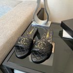 Chanel 23P Quilted Cc Chain Mule Sandal Black G39954 X56940 94305 - Image 3