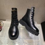 Chanel Cc Lace Up Boot Black G45124 B14018 94305 - Image 3