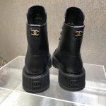 Chanel Cc Lace Up Boot Black G45124 B14018 94305 - Image 5