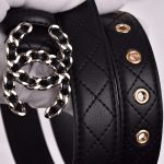 Chanel Cc Belt Silver Chain And Black Leather 28mm - Image 6