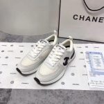 Chanel Mesh Suede Sneaker White Black G37492 Y55236 10601 - Image 4