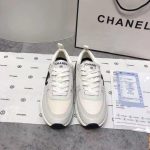 Chanel Mesh Suede Sneaker White Black G37492 Y55236 10601 - Image 6
