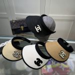 Chanel Straw Cc Visor Hat White - Image 4