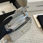 Chanel Mini Flap Bag Star Coin Purse Silver 24Cm As4648 B14873 Nt666 - Image 8