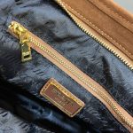 Prada Bonnie Large Suede Handbag Brown 38Cm 1Ba433 2C4S F0401 V Moo - Image 10