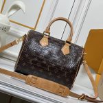 Louis Vuitton Speedy Satchel Bag Monogram Brown 25Cm - Image 8