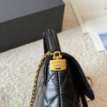 Chanel Mini Flap Top Handle Bag And Gold Metal Black 20Cm AS5355 B19386 94305 - Image 5