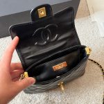 Chanel Mini Flap Top Handle Bag And Gold Metal Black 20Cm AS5355 B19386 94305 - Image 7