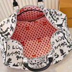 Louis Vuitton Keepall Bandoulière 50 Black And White 50cm N40804 - Image 7