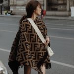 Fendi Ff Poncho Multicolor Wool And Cashmere Fxx715aeowf0qt1 - Image 6