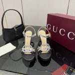 Gucci Women Pump With Crystal Interlocking G Black 852355 Aafsh 8142 - Image 7