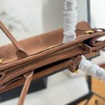 Prada Bonnie Medium Suede Handbag Brown 32Cm 1Ba426 2C4S F0401 V Moo - Image 8