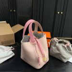 Hermes Picotin Lock 18 Pocket Bag Light Pink 18cm - Image 5