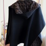 Fendi Junior Cape Black And Logo Reversible Cape Jfq056aklsf1m0t - Image 8