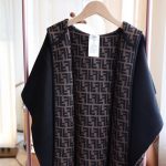 Fendi Junior Cape Black And Logo Reversible Cape Jfq056aklsf1m0t - Image 5