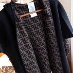 Fendi Junior Cape Black And Logo Reversible Cape Jfq056aklsf1m0t - Image 4