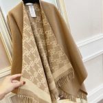 Fendi Fringed Wrap Poncho In Brown Fxx715ahrff0qu5 - Image 3