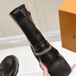 Louis Vuitton Silhouette Ankle Boot Black 1Aibqr - Image 9