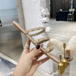 Valentino Garavani Rockstud Flat Slide Sandal Beige 5W2S0C49Vod P45 - Image 6