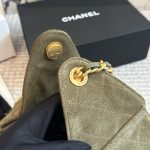 Chanel Small 25 Handbag Gold Tone Metal Khaki 26Cm - Image 8