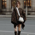 Fendi Ff Poncho Multicolor Wool And Cashmere Fxx715aeowf0qt1 - Image 3