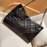 Chanel Shopping Bag Gold Tone Metal Black 38Cm As5740 B22139 94305 - Image 6