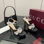 Gucci Women Pump With Crystal Interlocking G Black 852355 Aafsh 8142 - Image 6
