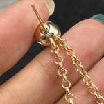 Chanel Heart Shaped Earrings Crystal In Gold Abg245 B21749 U3282 - Image 7