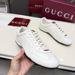 Gucci Men Shift Trainers White Leather 857018 Aafuh 9245 - Image 4