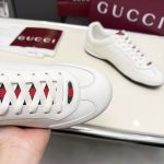 Gucci Men Shift Trainers White Leather 857018 Aafuh 9245 - Image 7