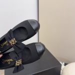 Chanel Mary Janes Grosgrain Black G46811 B22270 94305 - Image 8